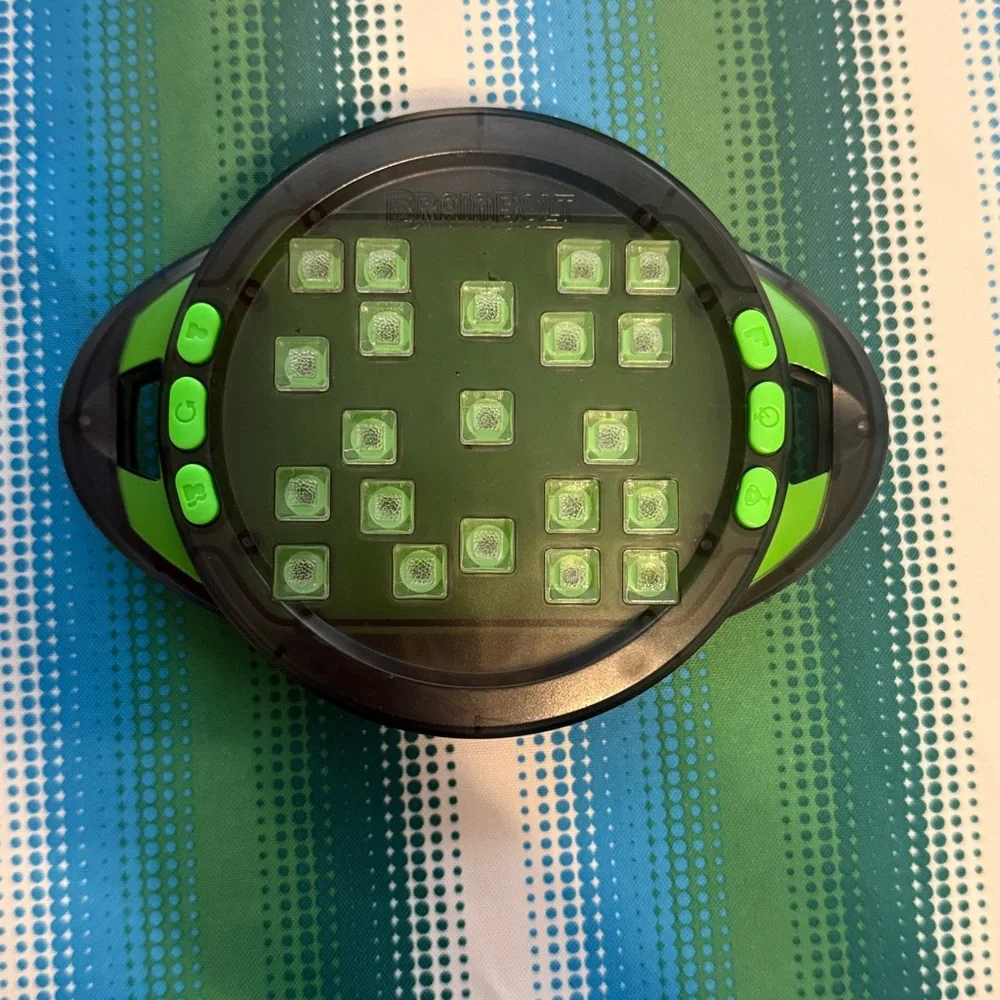 BrainBolt Electronic Logic Puzzle Game - Black & Green LED Brain Teaser